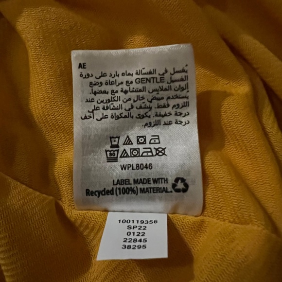 INC International Concepts Light Golden Orange Ruched Maxi Skirt with Slit - Picture 3 of 7